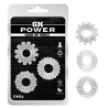 GK Power Lot de 3 Cockrings souples GEAR UP Transparents